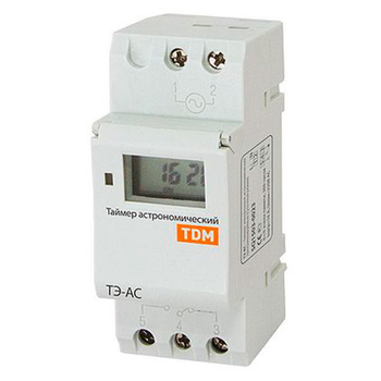 Таймер электронный астрономический ТЭ-АС 16А-DIN TDM SQ1503-0023 - Электрика, НВА - Реле, автоматизация и управление - Таймеры - . Магазин оборудования для автономного и резервного электропитания Ekosolar.ru в Тамбове