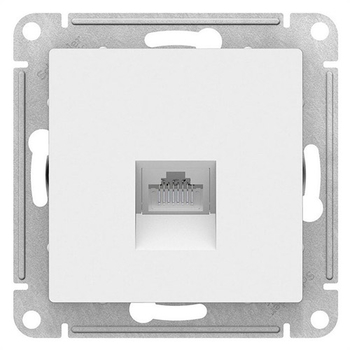 Розетка компьютерная SE AtlasDesign RJ45, белая механизм - Электрика, НВА - Выключатели и розетки - Розетки - . Магазин оборудования для автономного и резервного электропитания Ekosolar.ru в Тамбове
