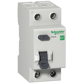 Дифференциальный выключатель Schneider Electric (УЗО) EASY 9 2P 25А 10мА AC 4,5 кА - Электрика, НВА - Модульное оборудование - Дифференциальные автоматы - . Магазин оборудования для автономного и резервного электропитания Ekosolar.ru в Тамбове