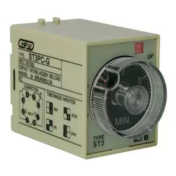 Реле времени 220V ST3PC-G (0.5-4min/40min/4h/24h) Энергия - Электрика, НВА - Реле, автоматизация и управление - Реле времени - . Магазин оборудования для автономного и резервного электропитания Ekosolar.ru в Тамбове