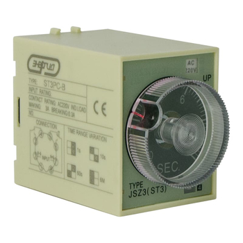 Реле времени 220V ST3PC-B (0.1-1s/10s/60s/6 min) Энергия - Электрика, НВА - Реле, автоматизация и управление - Реле времени - . Магазин оборудования для автономного и резервного электропитания Ekosolar.ru в Тамбове