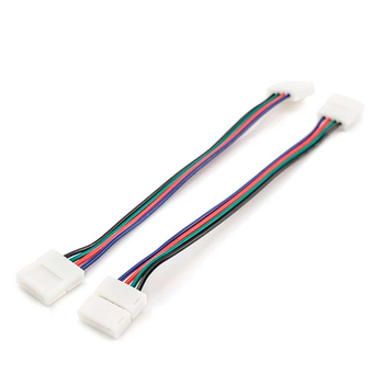 Комплект коннекторов Apeyron Electrics 09-12 (2 клипсы с проводами) для RGB-светодиодной ленты 12В IP20 10 мм - Светильники - Cветодиодные ленты - . Магазин оборудования для автономного и резервного электропитания Ekosolar.ru в Тамбове