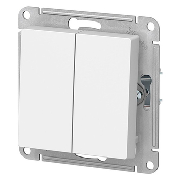 Выключатель Schneider Electric AtlasDesign 2-клавишный сх.5, 10АХ, белый, механизм - Электрика, НВА - Выключатели и розетки - Выключатели - . Магазин оборудования для автономного и резервного электропитания Ekosolar.ru в Тамбове