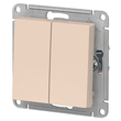 Переключатель Schneider Electric AtlasDesign 2-клавишный сх.6, 10АХ, бежевый механизм - Электрика, НВА - Выключатели и розетки - Выключатели - . Магазин оборудования для автономного и резервного электропитания Ekosolar.ru в Тамбове
