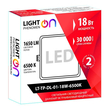 Светильник LightPhenomenON Downlight LT-TP-DL-01-18W-6500K встраиваемый квадратный 170х170 LED - Светильники - Светильники DOWNLIGHT - . Магазин оборудования для автономного и резервного электропитания Ekosolar.ru в Тамбове
