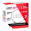 Светильник LightPhenomenON Downlightt LT-TP-DL-06-24W-6500K встраиваемый круглый Ф174 LED с выносным драйвером - Светильники - Светильники DOWNLIGHT - . Магазин оборудования для автономного и резервного электропитания Ekosolar.ru в Тамбове